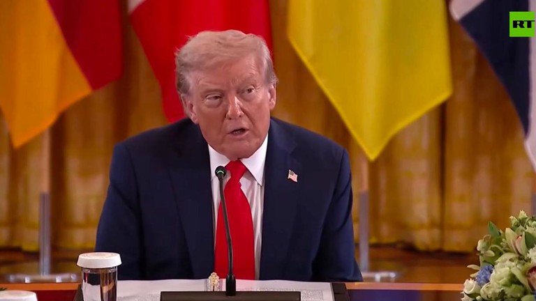 Sau cuộc họp ở Nhà Trắng, ông Trump cho biết đã bắt đầu sắp xếp cuộc gặp giữa ông Putin và ông Zelensky. Ảnh: RT.