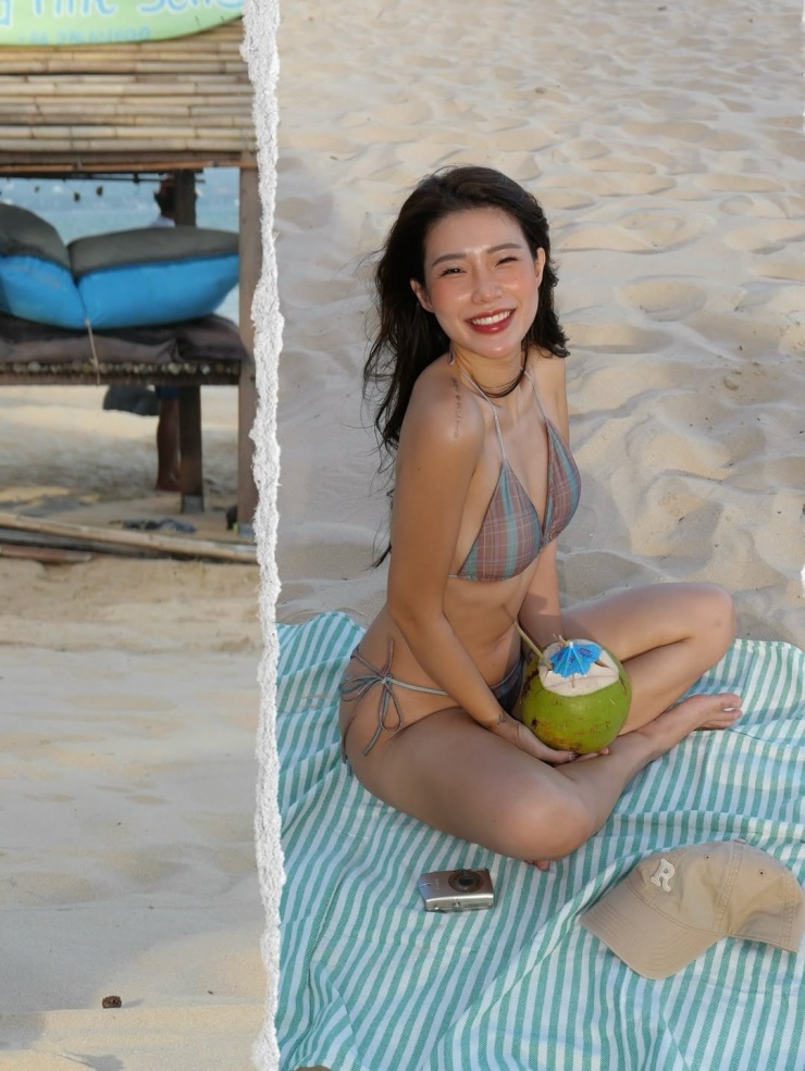 Thiết kế dây mảnh và dáng tam giác của bộ bikini đã khéo léo tôn lên vòng 1 đầy đặn và vòng 2 săn chắc, phẳng lì. (Ảnh: IGNV) Thiết kế dây mảnh và dáng tam giác của bộ bikini đã khéo léo tôn lên vòng 1 đầy đặn và vòng 2 săn chắc, phẳng lì. (Ảnh: IGNV)