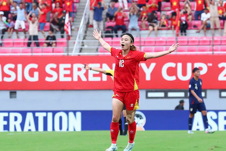 Hải Yến mang lại bàn mở tỷ số cho ĐT Việt Nam