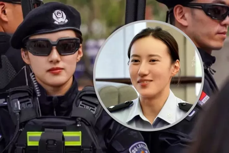 Nữ cảnh sát Trung Quốc Doanh Vệ Mẫn. Ảnh: SCMP