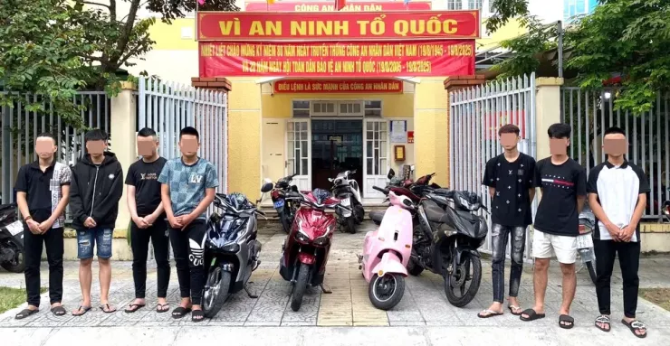 7 nghi phạm bị công an bắt giữ. Ảnh: CA.