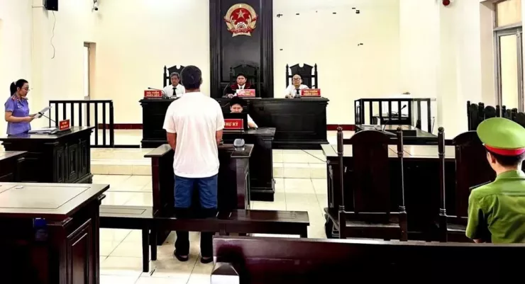 Quang cảnh phiên xét xử bị cáo Cường. Ảnh: VKSND tỉnh Đắk Lắk