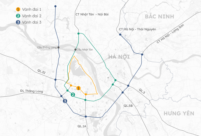 Phương tiện từ vành đai 3 trở vào trung tâm bị cấm, hạn chế lưu thông. Đồ họa: Hoàng Khánh