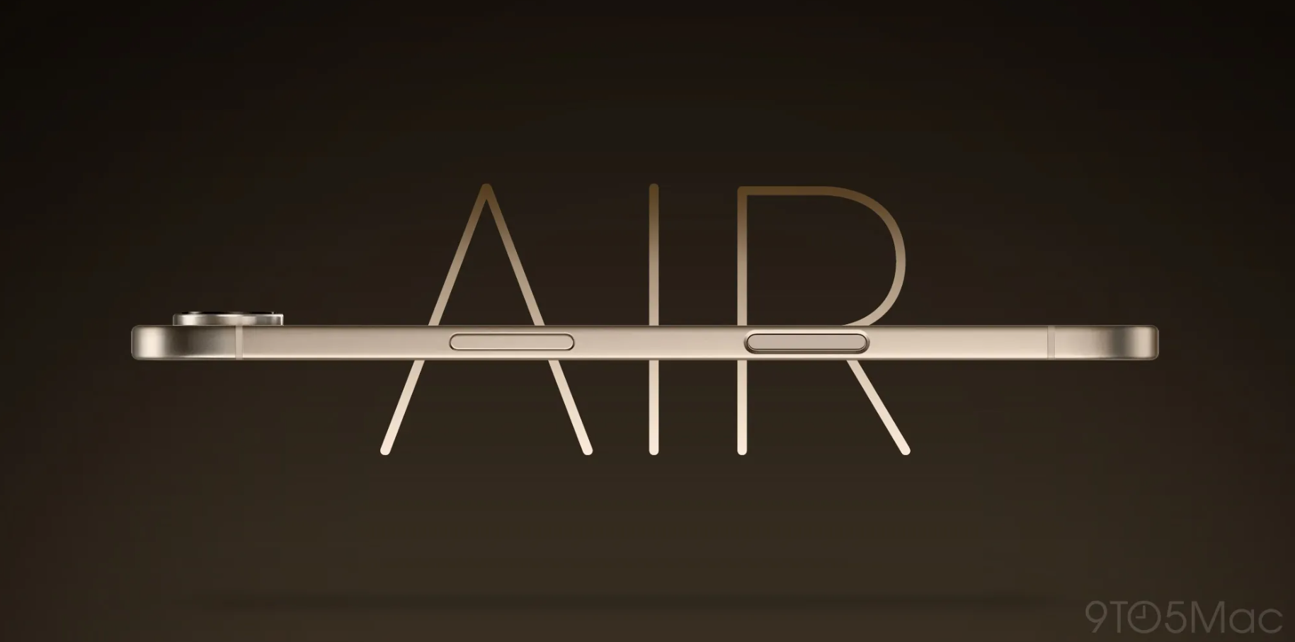 Ảnh concept iPhone 17 Air siêu mỏng.