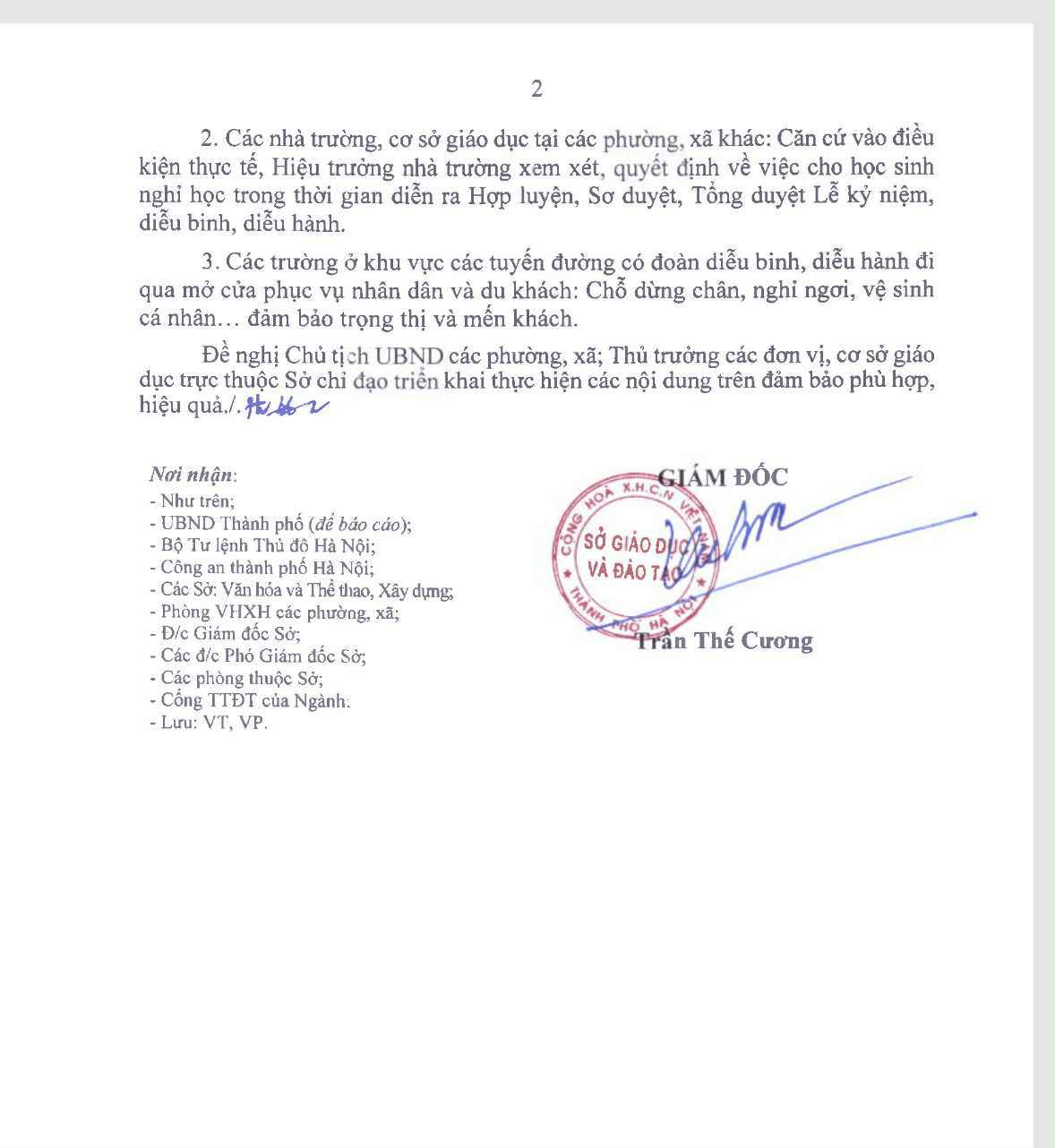 Hà Nội cho học sinh các trường nội đô nghỉ học trong 3 ngày phục vụ A80 - 3