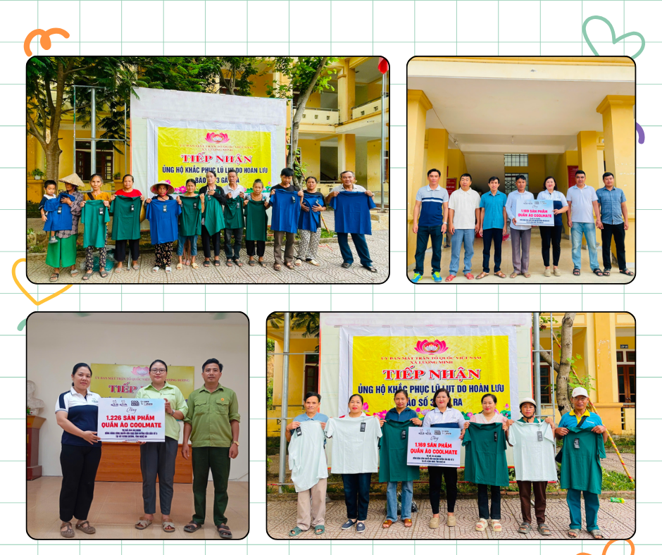 Đại diện dự án đồng hành Fly To Sky gửi tặng quần áo của Care &amp; Share cho bà con 2 xã Tương Dương và xã Lượng Minh, Nghệ An