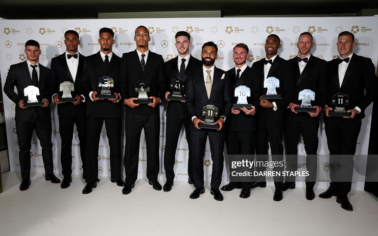 Liverpool tiếp tục khẳng định vị thế trong lịch sử giải thưởng PFA