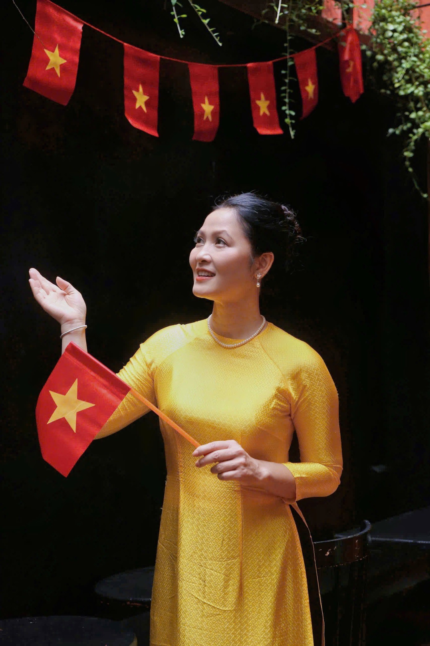 Đinh Thúy Hà cho biết cô không quan trọng việc có danh hiệu hay không. Chỉ muốn làm nghệ thuật một cách đơn thuần. Ảnh: Gia Linh .