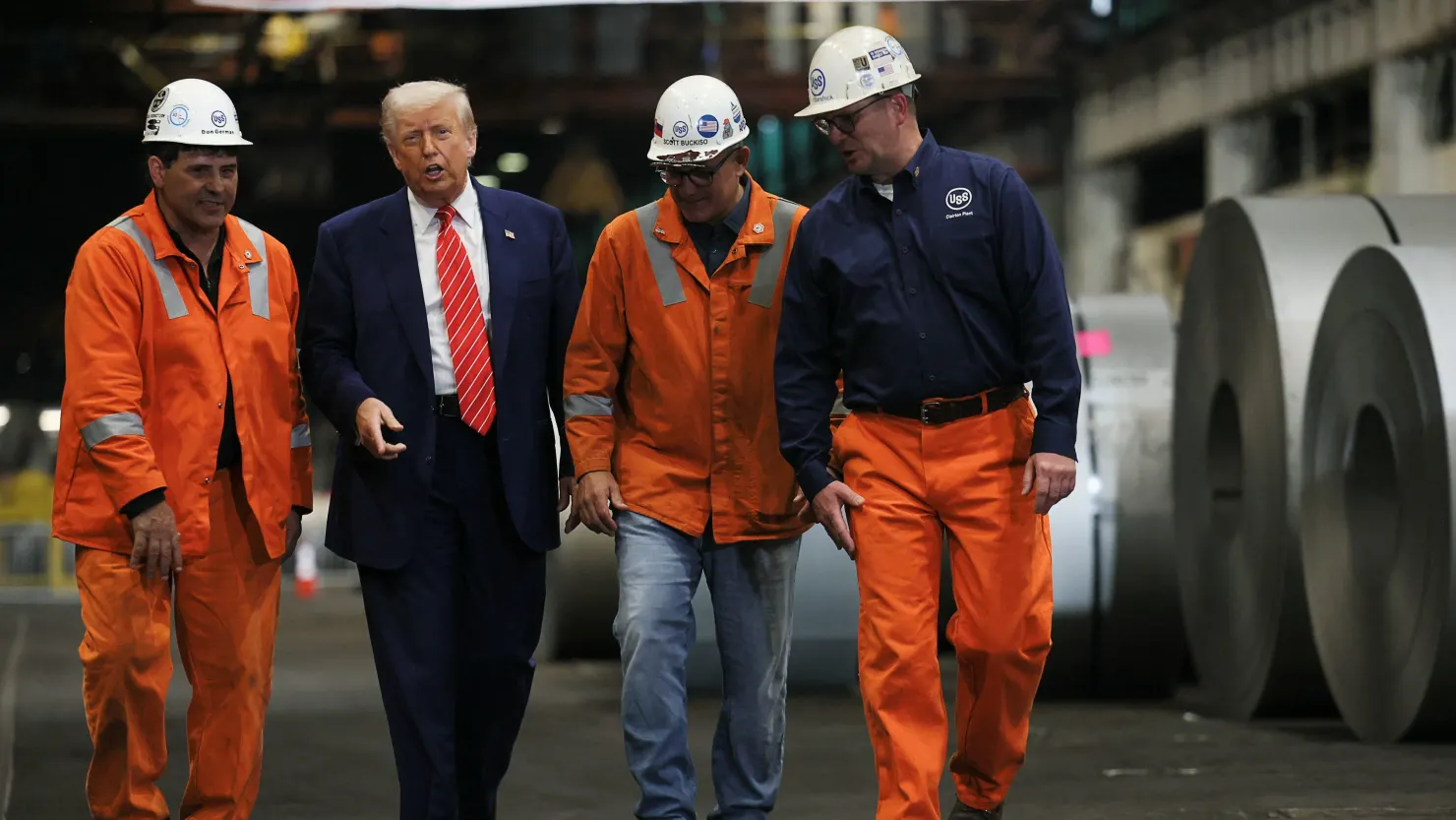 Tổng thống Hoa Kỳ Donald Trump đến thăm US Steel Corporation - Irvin Works tại West Mifflin, Pennsylvania, Hoa Kỳ, ngày 30/5/2025.