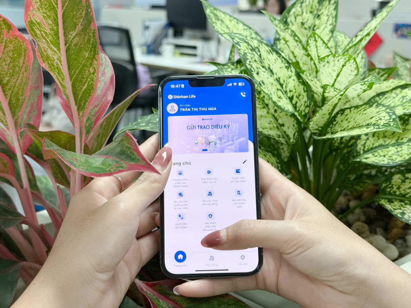 Ứng dụng Shinhan Life Care+ giúp khách hàng dễ dàng tra cứu thông tin, theo dõi quyền lợi, trạng thái hợp đồng bảo hiểm nhanh chóng