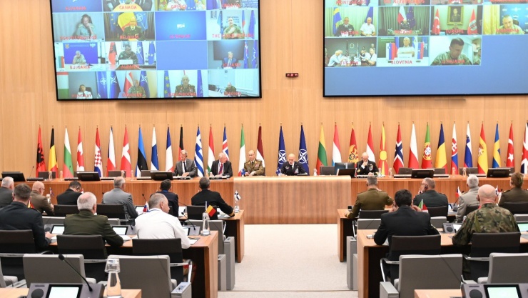 Hàng chục lãnh đạo NATO đã tổ chức cuộc họp về tình hình Ukraine hôm 20-8. Ảnh:X