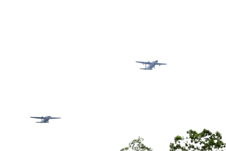 VIDEO: Máy bay CASA, trực thăng bay diễn tập trên Quảng trường Ba Đình, chuẩn bị cho A80 - 4