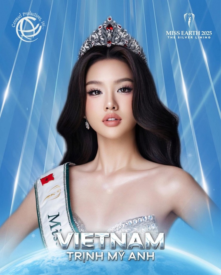Ảnh profile của Trịnh Mỹ Anh ở Hoa hậu Trái Đất 2025.