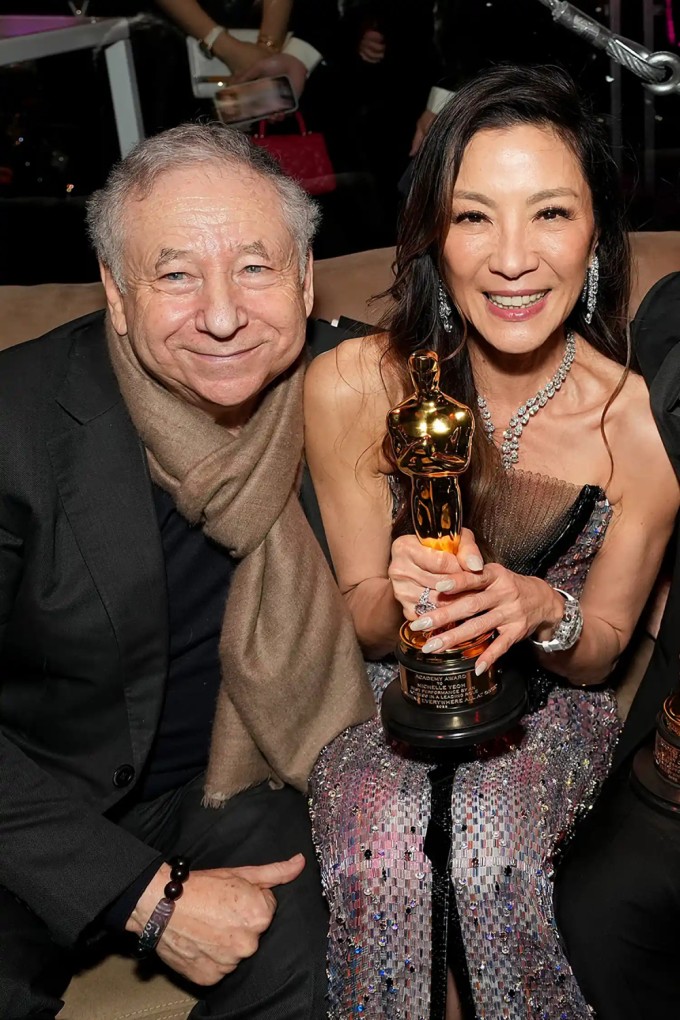 Dương Tử Quỳnh và chồng, Jean Todt. Ảnh: X