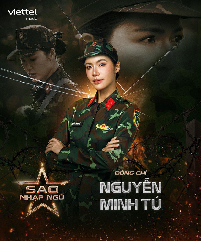 Minh Tú xuất hiện đầy ấn tượng trong Sao nhập ngũ.