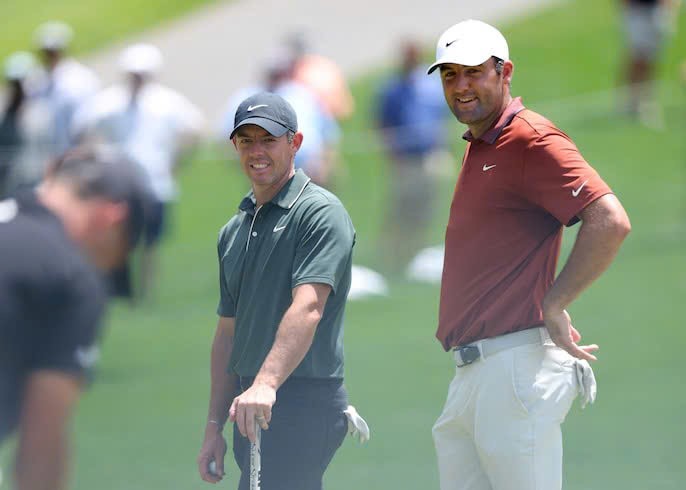 2 siêu sao Scheffler và McIlroy đua cup bạc danh giá Tour Championship 2025 - 1