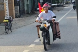 Cựu binh U80 ‘trốn vợ’, tự lái xe máy từ Nghệ An ra Hà Nội xem diễu binh 2/9