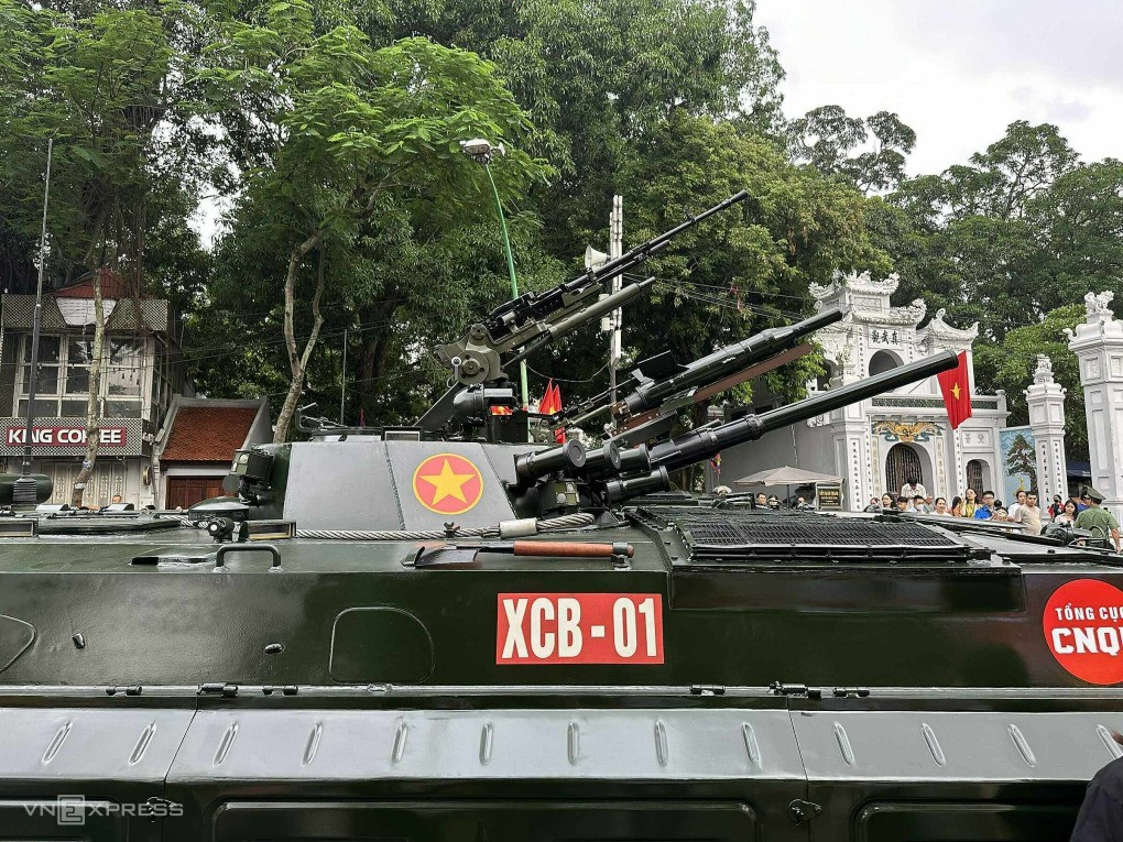 Xe chiến đấu bộ binh bọc thép XCB-01 do Tổng cục Công nghiệp quốc phòng Việt Nam thiết kế và chế tạo. Ảnh: Hương Linh