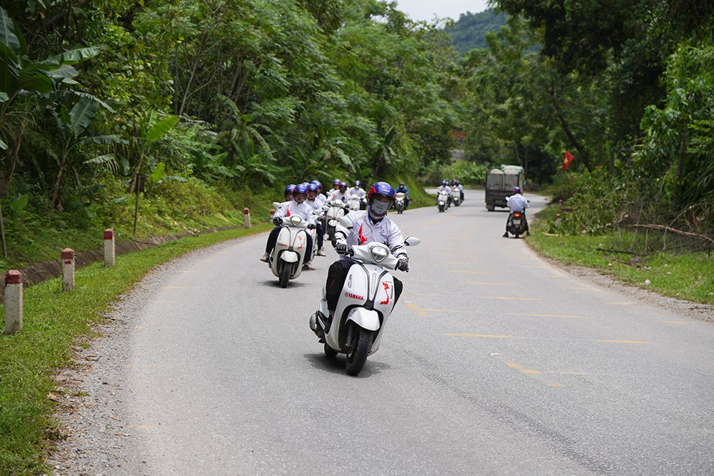 Yamaha Grande khá đầm chắc khi vận hành ở tốc độ cao