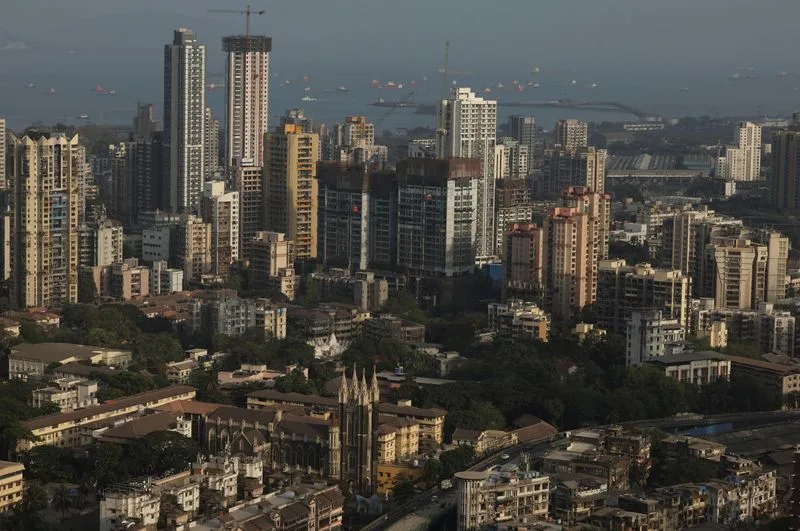 Toàn cảnh đường chân trời ở Mumbai