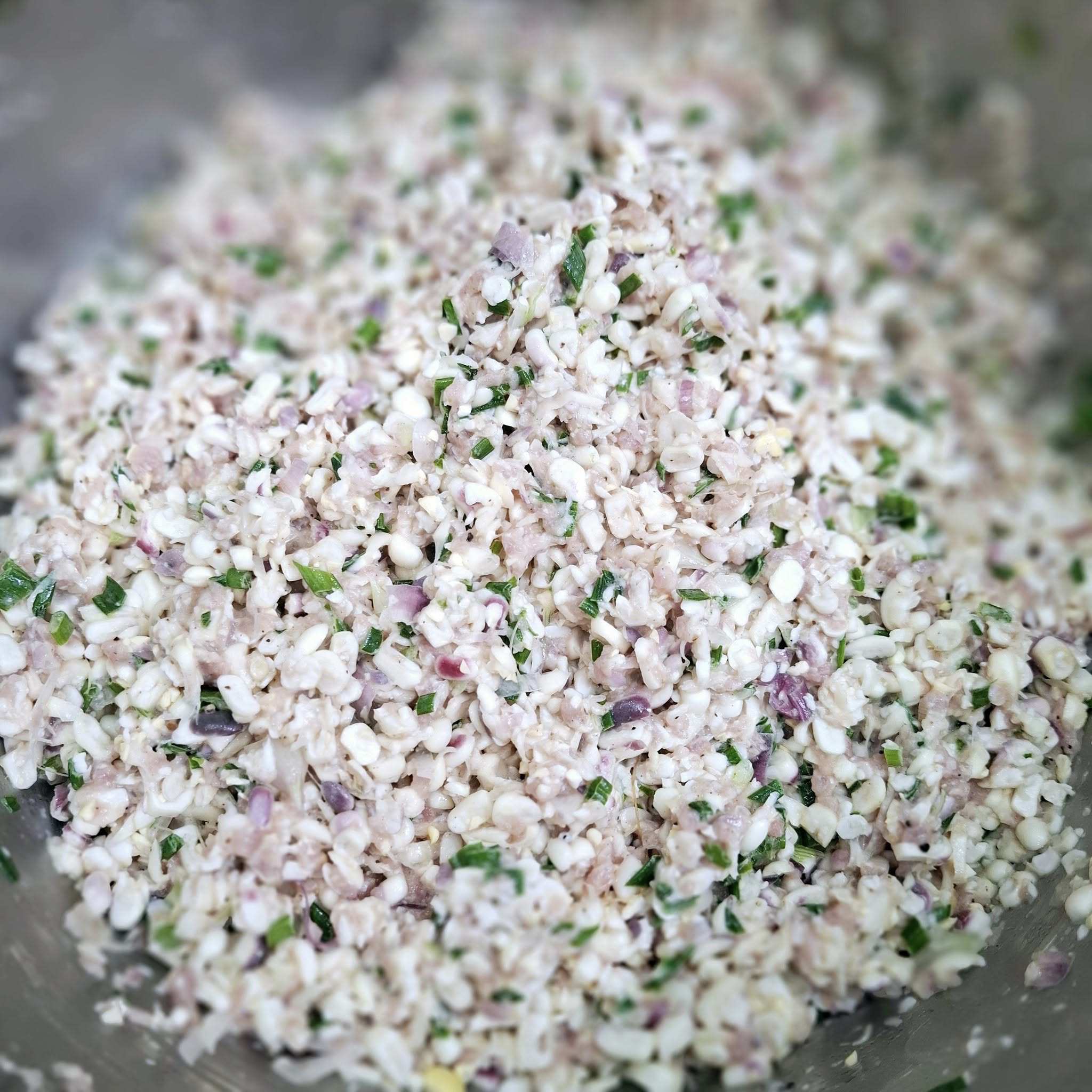 Trộn đều tất cả nguyên liệu.