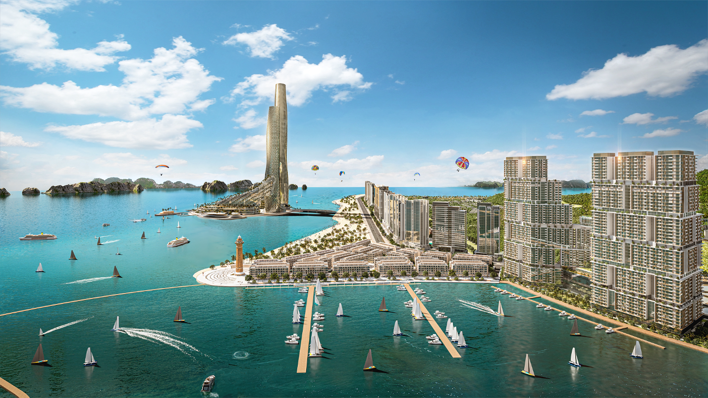 Sun Elite City được kỳ vọng trở thành đô thị nghỉ dưỡng phức hợp vươn tầm quốc tế. Ảnh: Sun Property