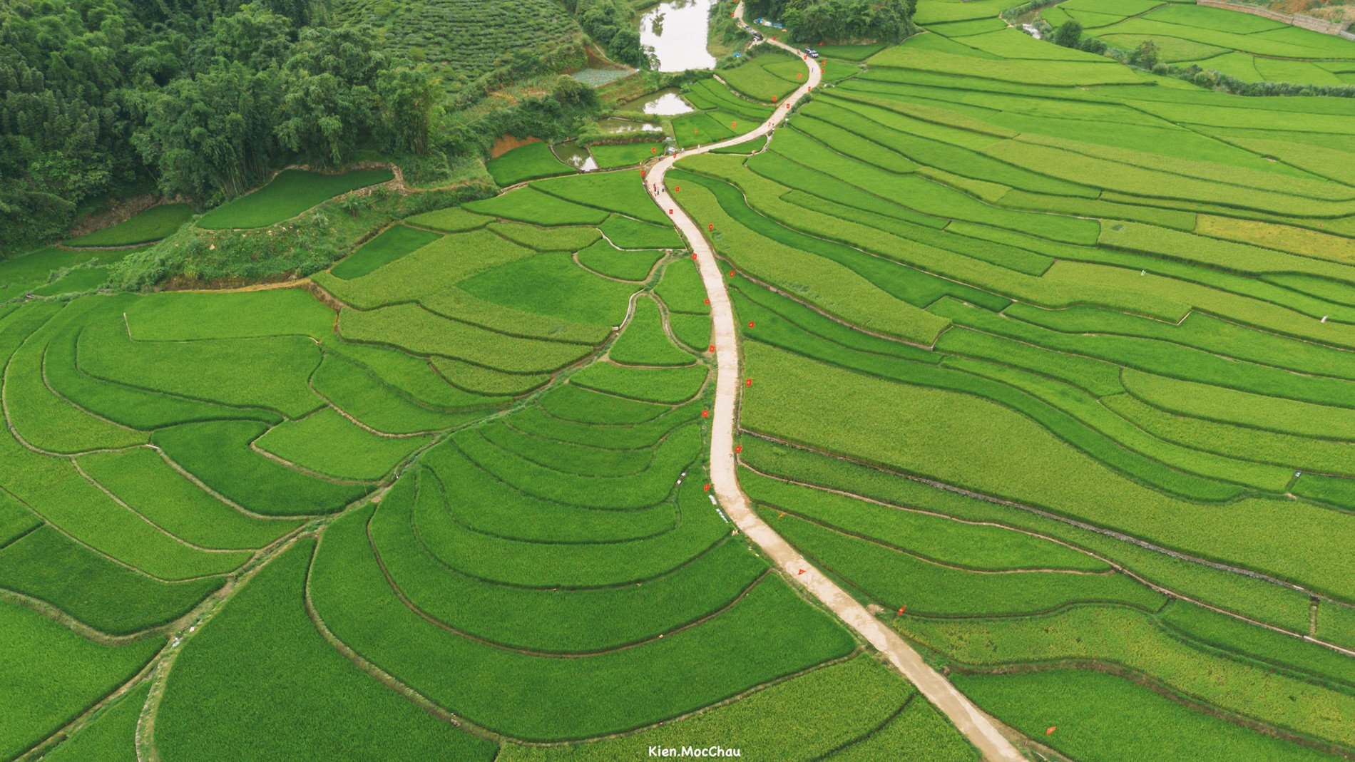 Không gian tuyệt đẹp nhìn từ trên cao. Ảnh: Quang Kiên