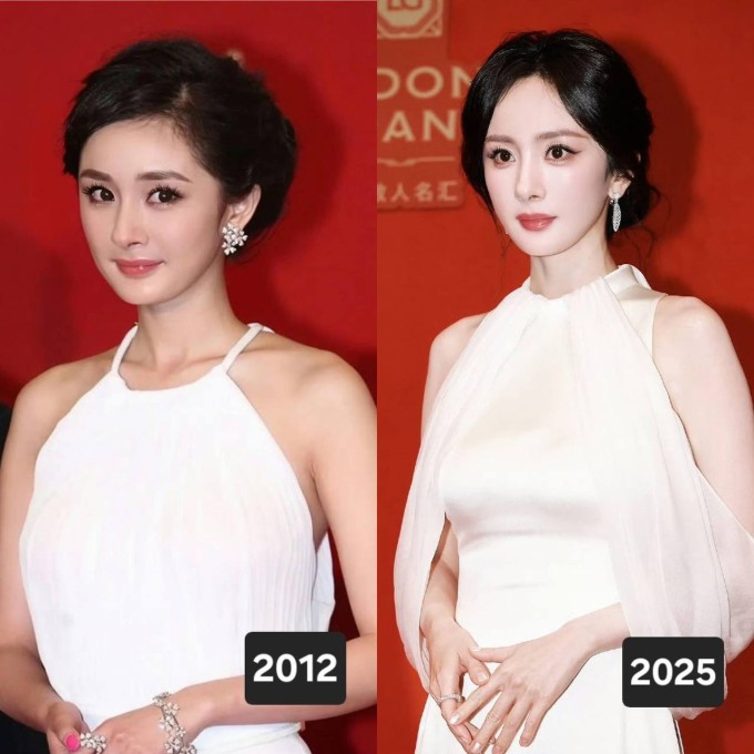 Dương Mịch tái hiện tạo hình 13 năm trước. Ảnh: Instagram yangmimimi912