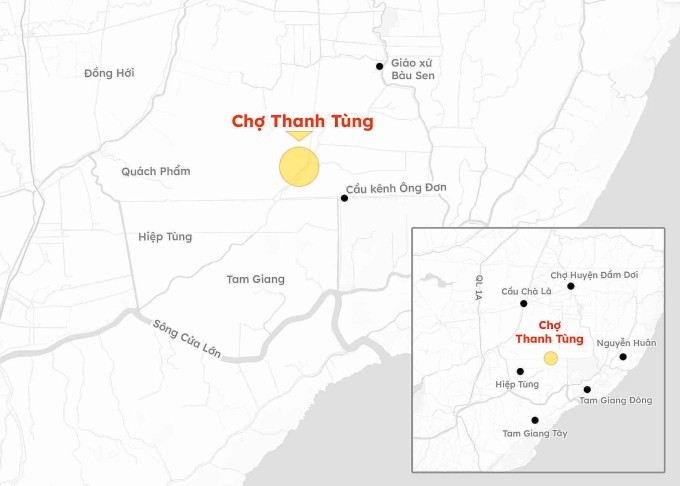 Khu vực xảy ra cháy. Đồ họa: Hoàng Thanh