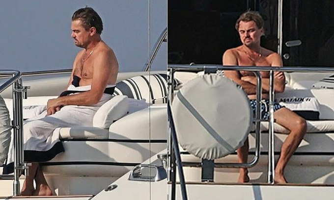 Leonardo DiCaprio bị nói "chán chường" trong kỳ nghỉ ở Địa Trung Hải gần đây. Ảnh: Backgrid