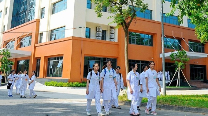 Sinh viên trường Đại học Kỹ thuật y tế Hải Dương. Ảnh: Fanpage nhà trường