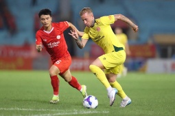 Video bóng đá Thể Công Viettel - Công an TP HCM: Ngoại binh bùng nổ, tạm chiếm ngôi đầu (V-League)