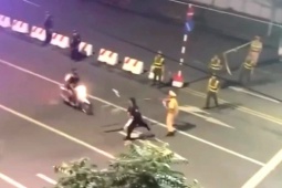 Công an Hà Nội thông tin về vụ đối tượng lao xe vào Cảnh sát cơ động làm nhiệm vụ bảo vệ buổi hợp luyện A80 ‎ ‎