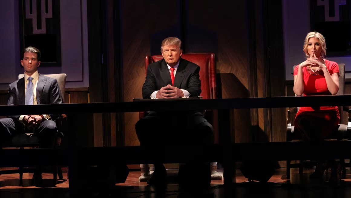 Ông Trump trong chương trình The Apprentice (ảnh: Bill Tompkins/Michael Ochs Archives/Getty Images)