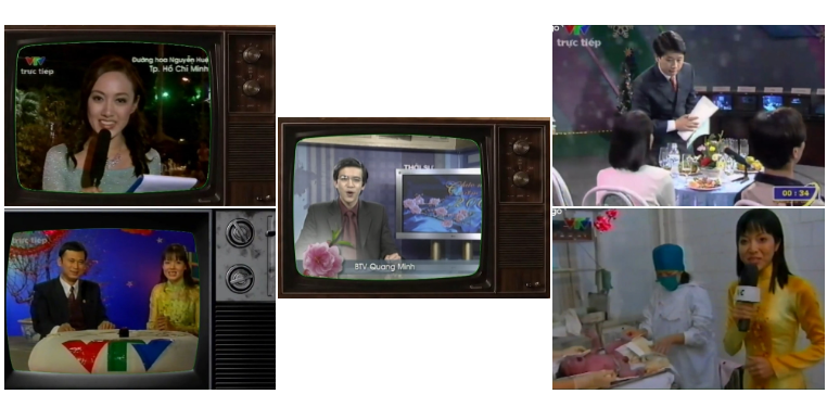 Hình ảnh các BTV kỳ cựu nổi tiếng trên sóng giao thừa của VTV.