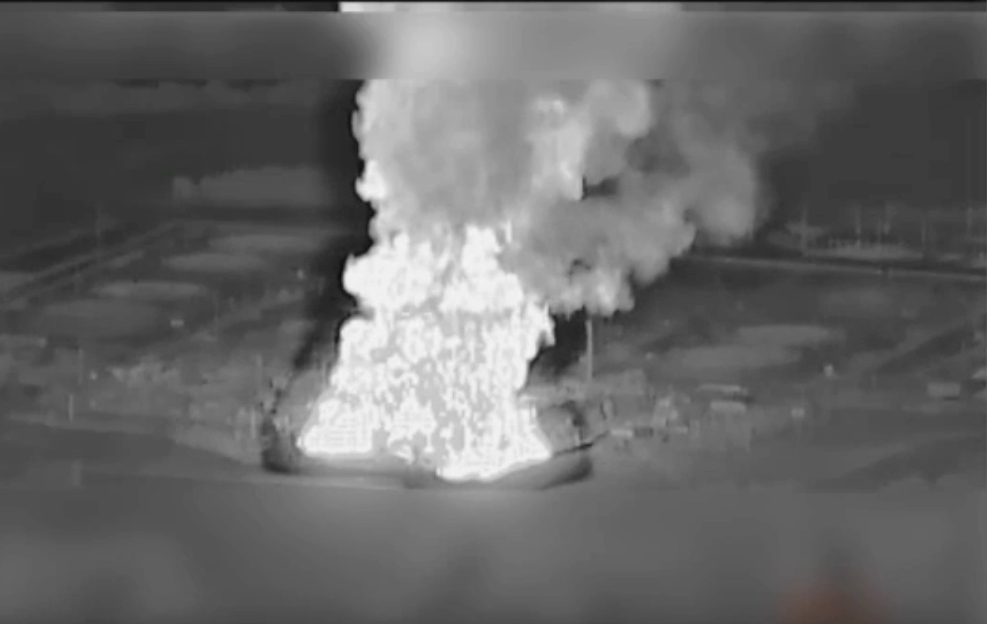 Vụ hỏa hoạn được cho là ở trạm bơm Unecha của đường ống Druzhba (ảnh: Kyiv Post)