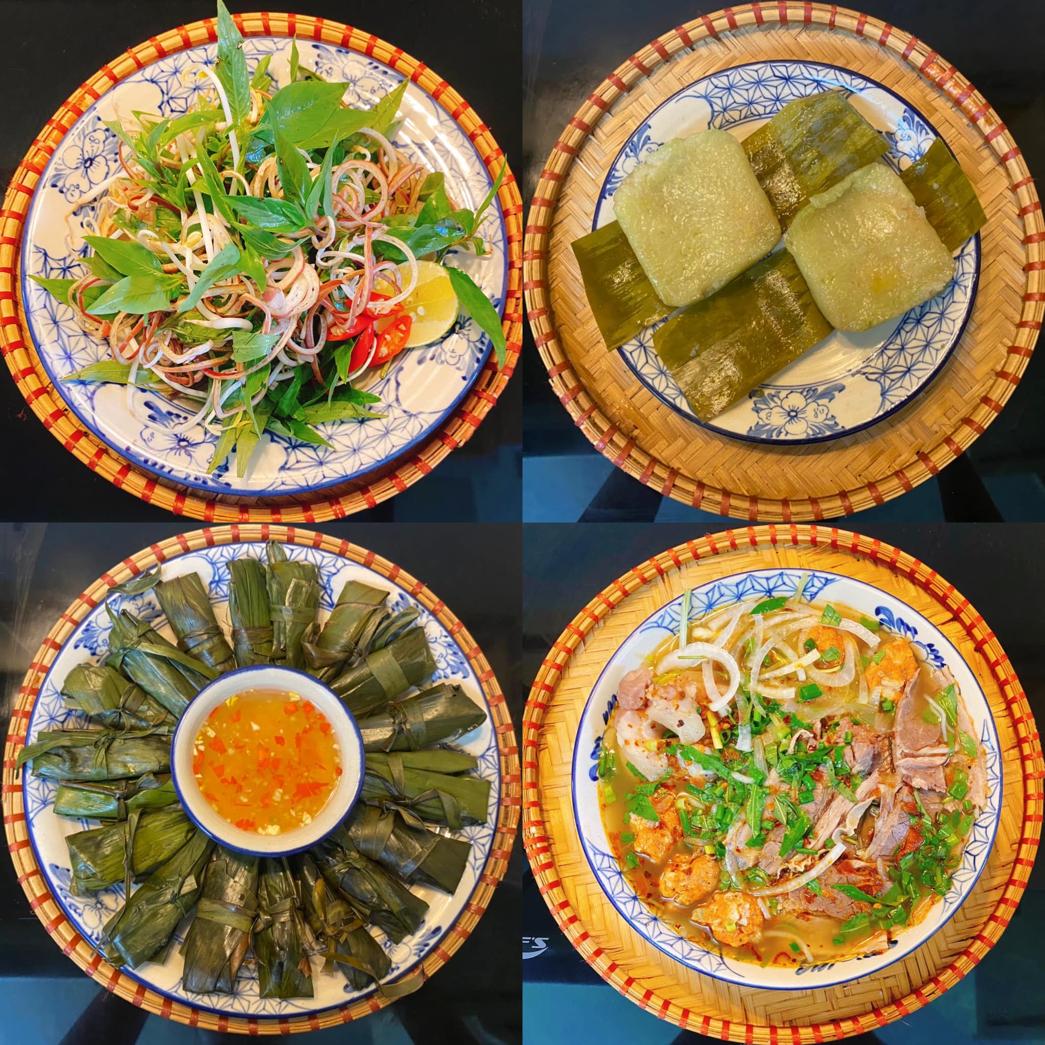 Bánh lọc Huế - Bánh chưng tiêu Huế - Bún bò Huế
