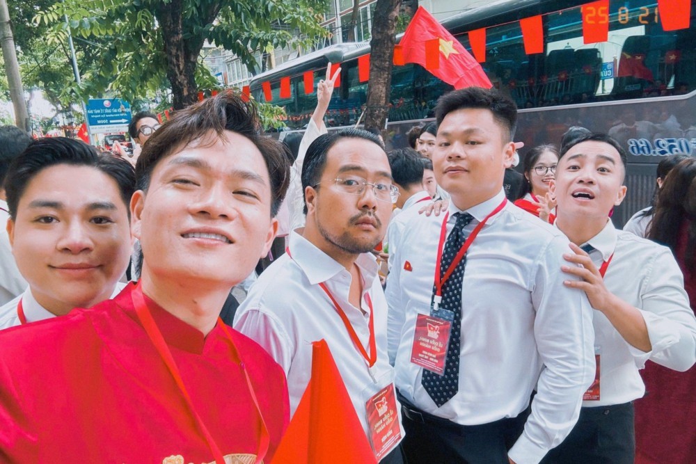 Các nghệ sĩ Đỗ Duy Nam, Tuấn Cry, Thu Quỳnh tham gia tổng hợp luyện ngày 21/8.