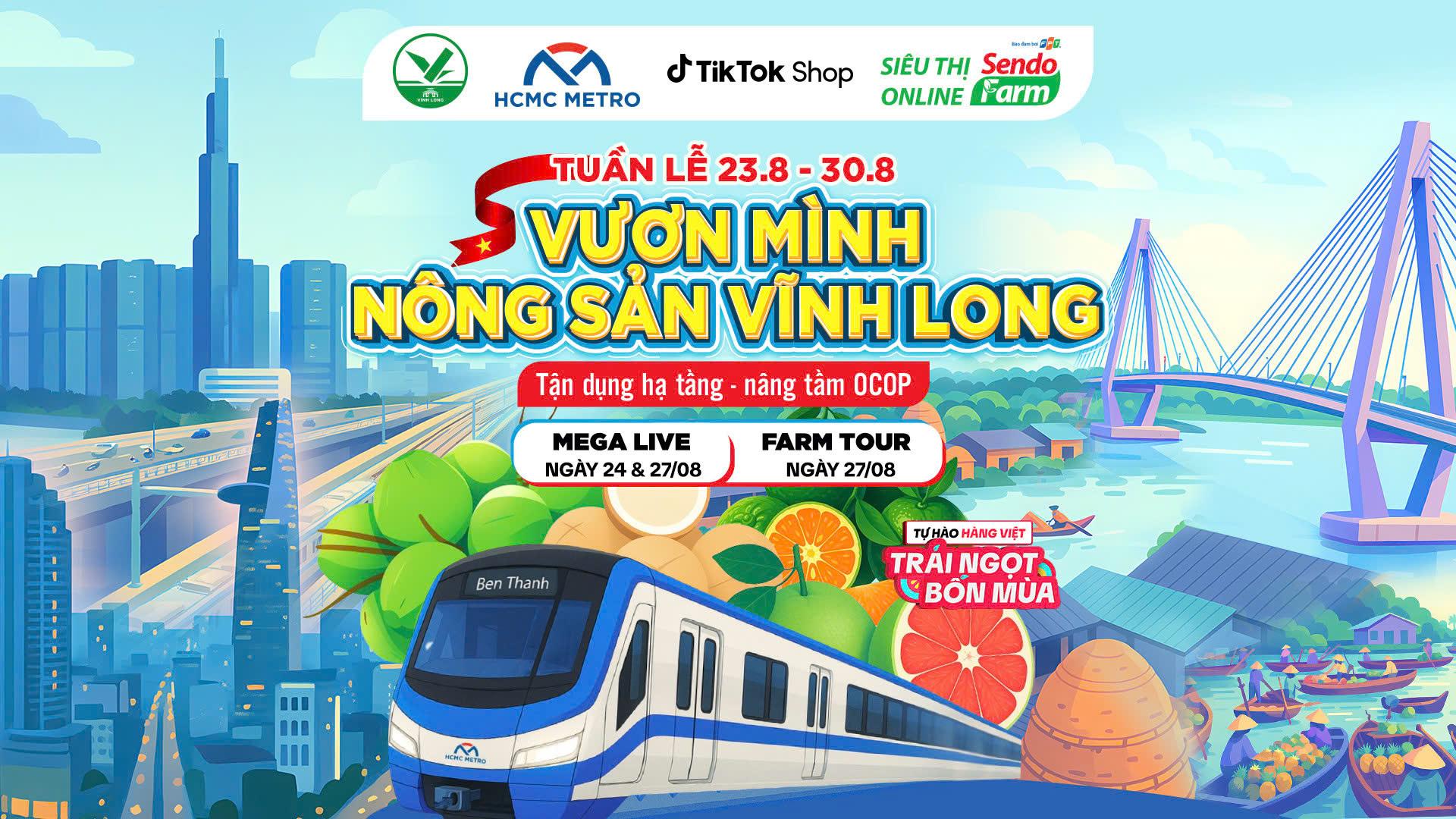 Tuần lễ Vươn Mình Nông Sản Vĩnh Long - Tận dụng hạ tầng - Nâng tầm OCOP
