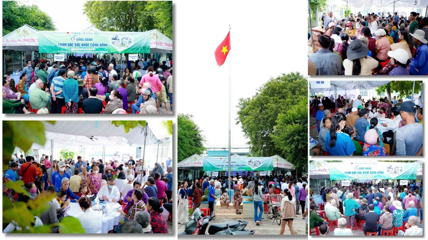 Không khí khám bệnh tại Nhơn Hội - đông đúc nhưng vẫn đầy trật tự và niềm háo hức