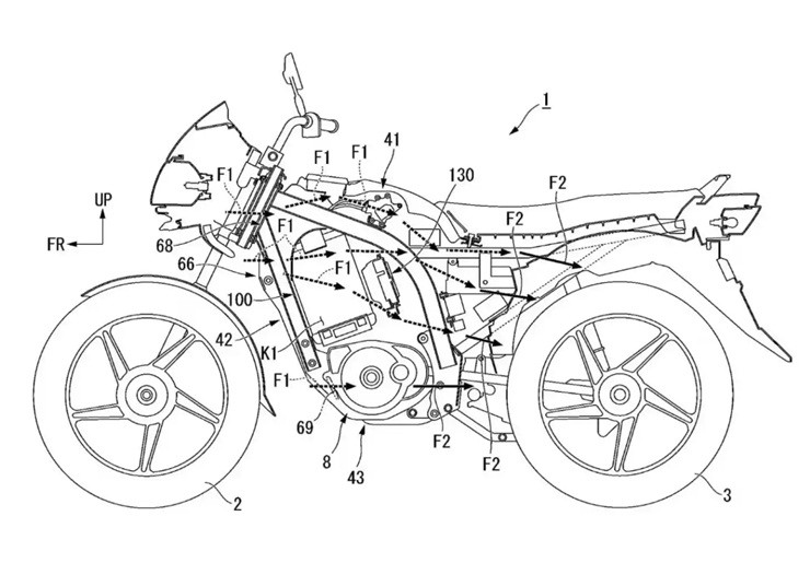 Honda phát triển mô tô điện mới với thiết kế 