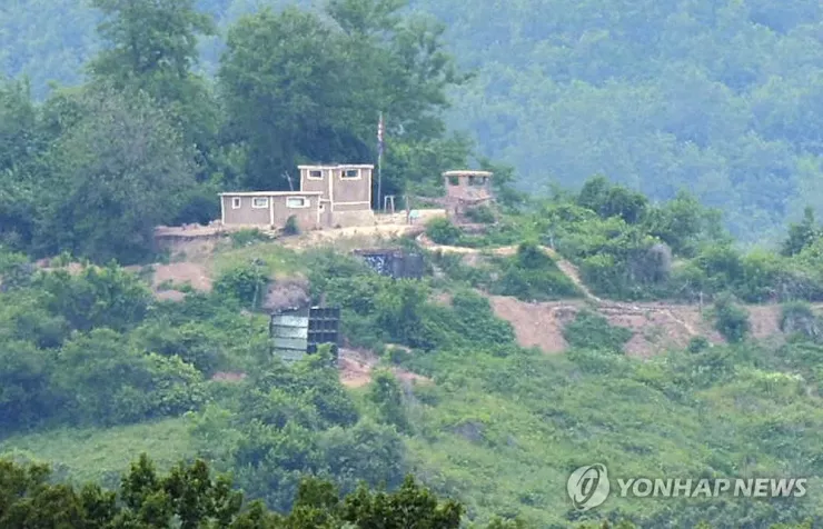 Biên giới Hàn Quốc - Triều Tiên hồi tháng 6. Ảnh: YONHAP