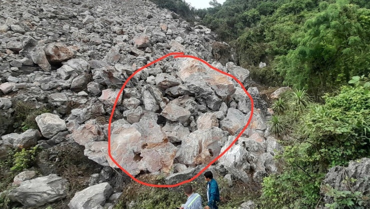 Vị trí phát hiện thi thể bà Vân.