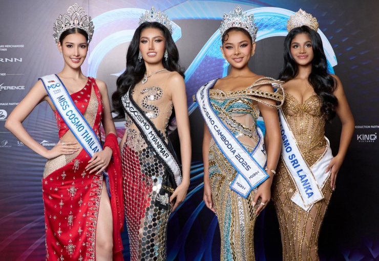 Nhiều người đẹp từ các quốc gia khác đã có mặt ở Việt Nam, chuẩn bị dự thi Miss Cosmo 2025.