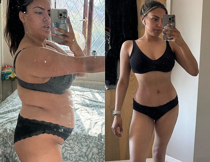 Tarn Kaur trước và sau khi giảm cân. Ảnh: Instagram weightlosswithtarn