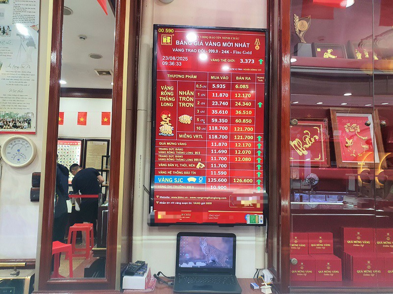 Giá vàng tăng cao chưa từng thấy.