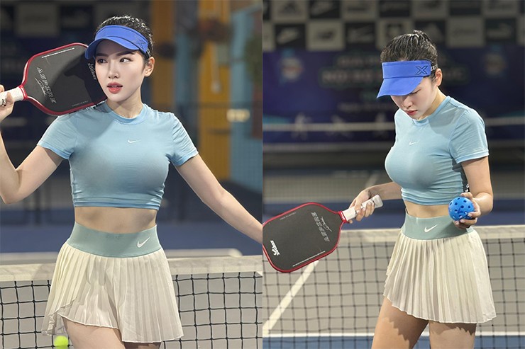 “Nữ thần” Loan Barbie khoe đường cong trên sân pickleball, Jolie Lam vô địch PPA Tour - 2