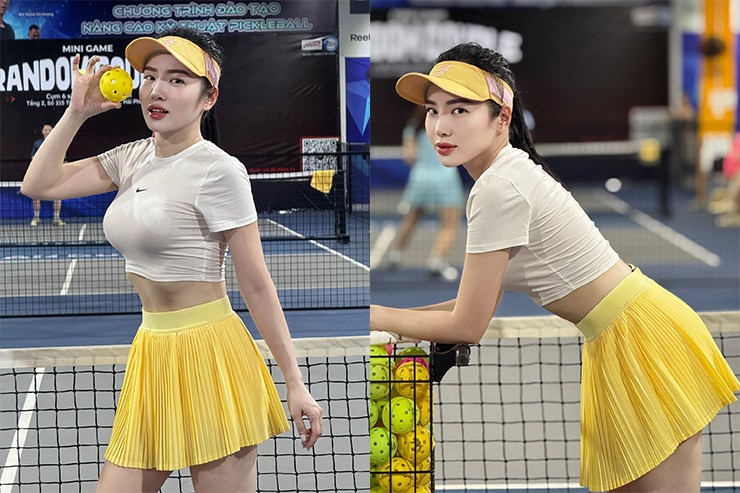 “Nữ thần” Loan Barbie khoe đường cong trên sân pickleball, Jolie Lam vô địch PPA Tour - 3