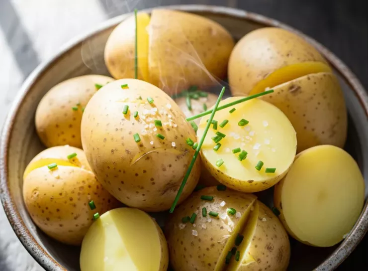 Một bát khoai tây luộc mềm dễ tiêu hóa, hỗ trợ dạ dày thư giãn và giảm đau hiệu quả.