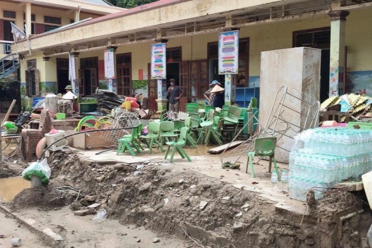 Nhiều trường học ở Nghệ An bị thiệt hại nặng sau cơn bão số 3